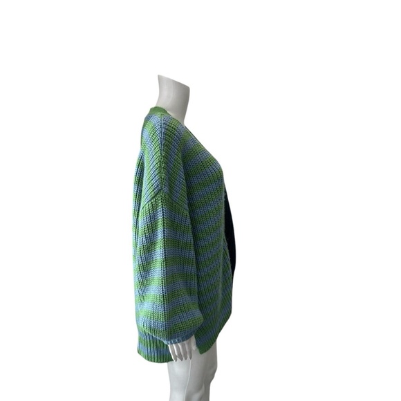 Cinq A Sept Anabella Colorblock Cardigan In Peacock Multi Size XL - Picture 4 of 7